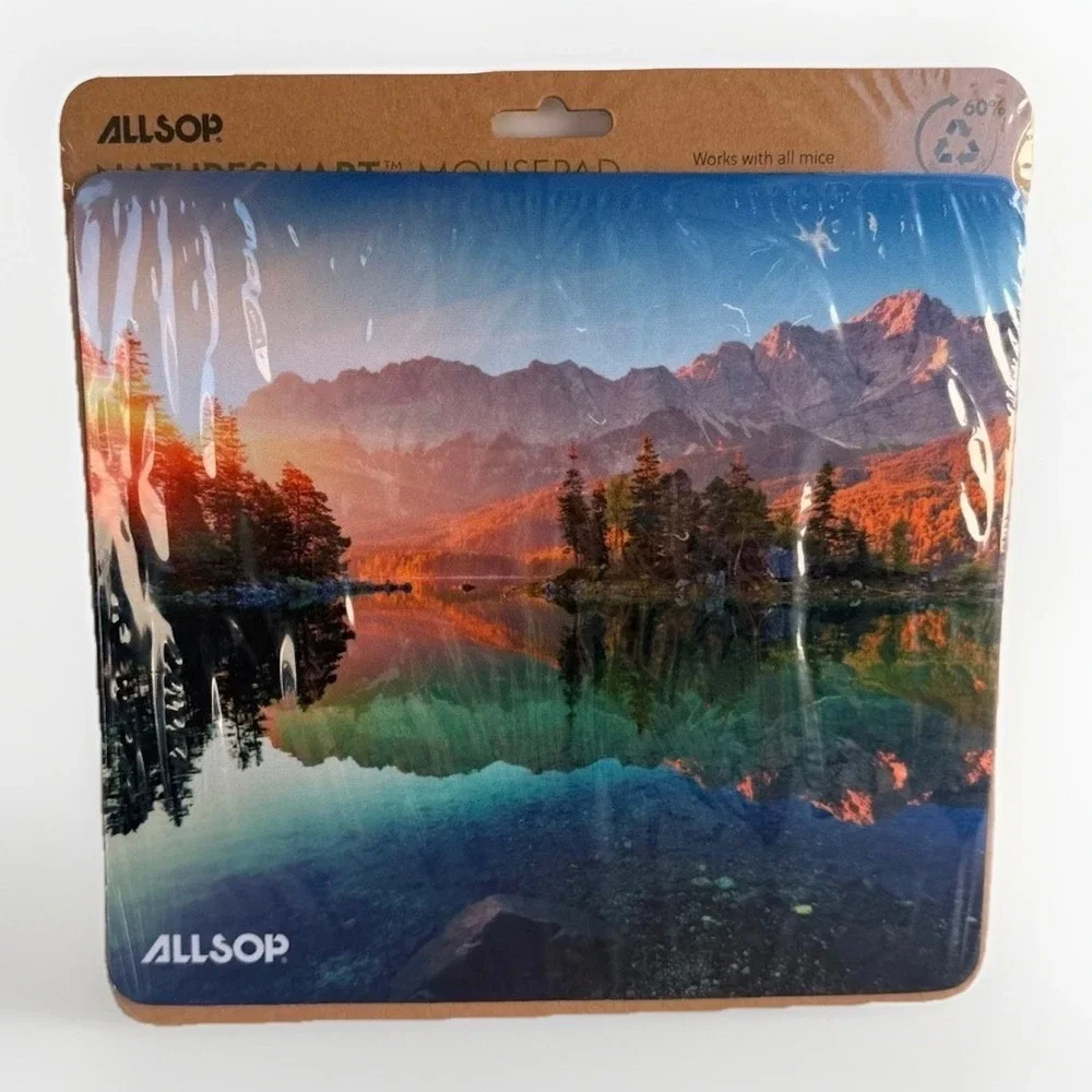 Allsop 32623 NatureSmart Mouse Pad Lake Eibsee Non-Skid‎ Glue-free - Multicolor